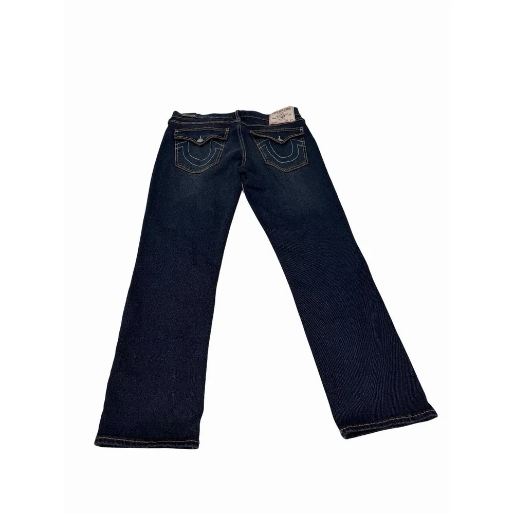 True Religion Mens Ricky Big T Flap Straight Dark Sultry Wash Size 34X30 NWT